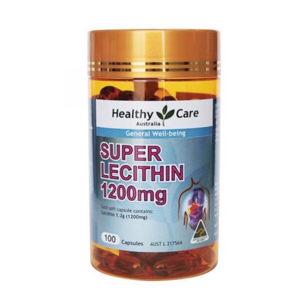 Mầm Đậu Nành Úc Healthy Care Super Lecithin 1200mg 100 Viên