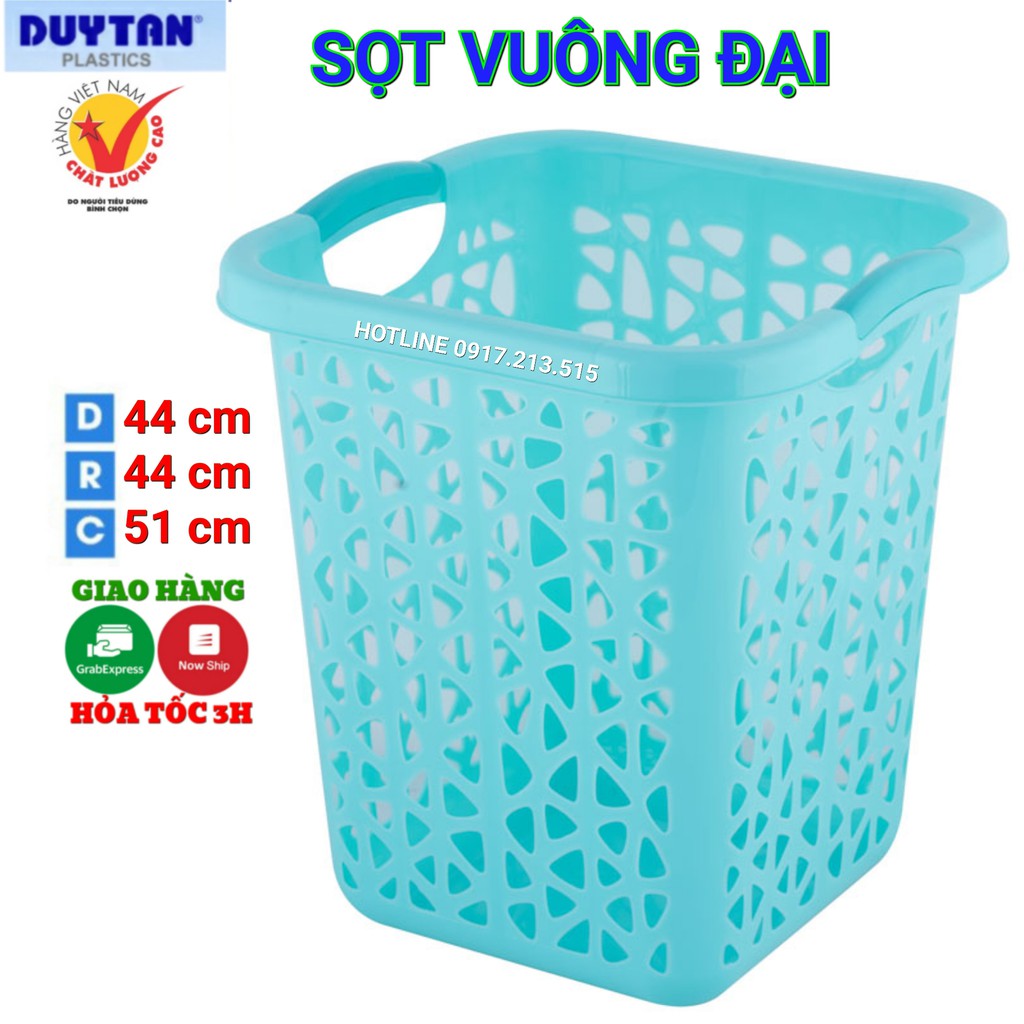 Sọt Nhựa Duy Tân Vuông Đại -KT - 44 x 44 x 51cm