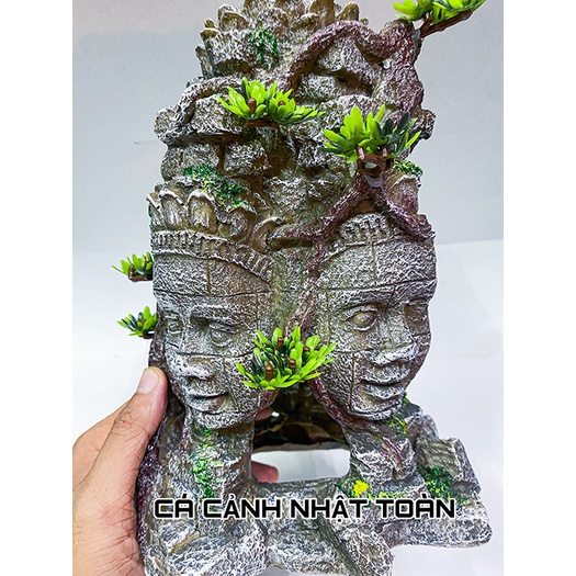 TIỂU CẢNH ANGKOR TRANG TRÍ TIỂU CẢNH BỂ CÁ 16X25X15CM