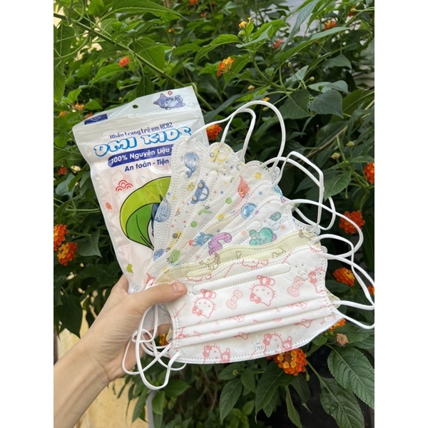 Combo 50c Khẩu trang Cua mẫu mới thời trang cho bé từ 4-12 tuổi