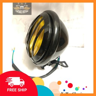 [ĐỘC] ĐÈN PHA XE MÁY ĐỘ CLASSIC - Đèn pha rebel 125 có lưới bảo vệ -PTVT