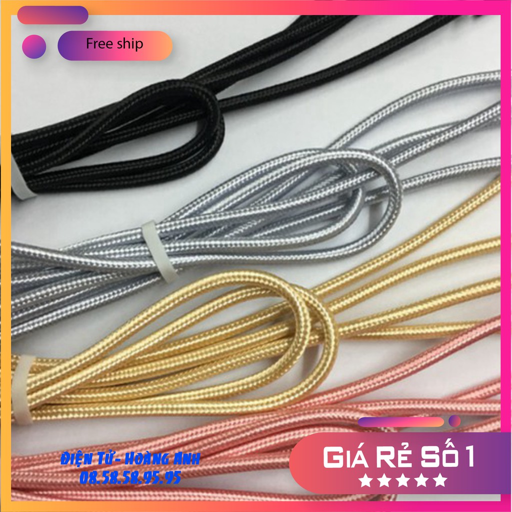 Cáp Sạc 3 Đầu Bọc Dù Siêu Gọn Gàng - dây sạc 3 trong 1 đa năng mã sản phẩm TA3093