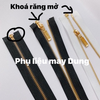Dây kéo răng vàng hkk 10cm- 70cm răng 3