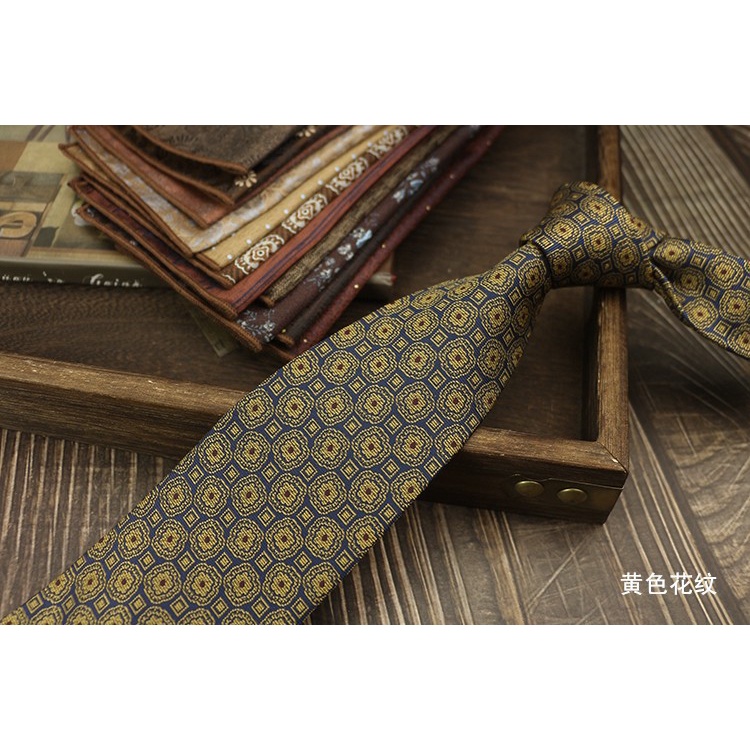 Cà Vạt 8cm Màu Sắc Đa Dạng Phong Cách Retro Dành Cho Nam