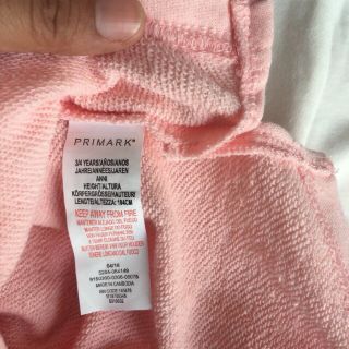 Áo nỉ Primark bé gái 2-4T