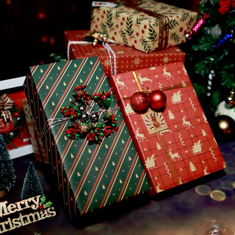 Cuộn giấy gói quà phong cách retro cao cấp 50x70cm