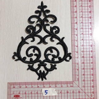 set 2 Sticker hình ủi hoa chữ hoa văn