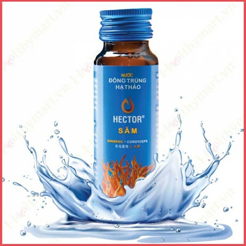 NƯỚC UỐNG ĐÔNG TRÙNG HẠ THẢO HECTOR SÂM 1 HỘP 10 CHAI
