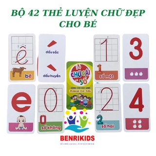 Thẻ Học Thông Minh 2 Mặt Đầy Đủ Chữ Thường Chữ In Dấu Và Số Đếm Cho Bé Luyện Viết Chữ Đẹp