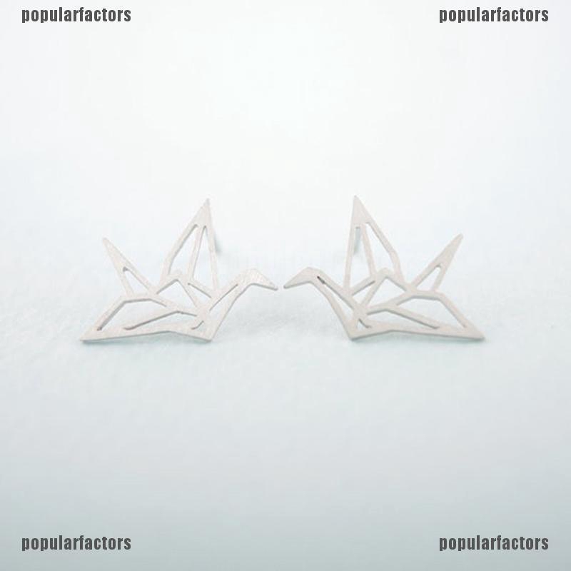 Bông Tai Hình Chim Hồng Hạc Dễ Thương