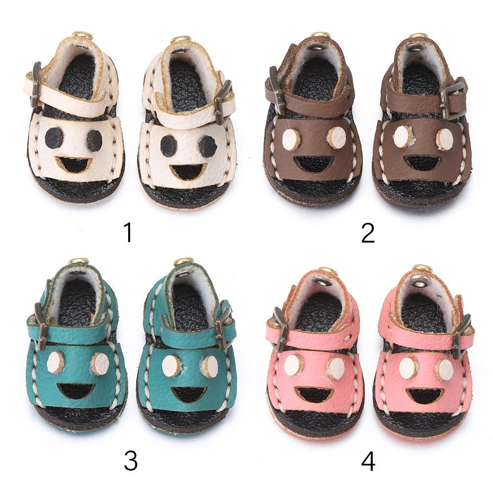 Giày Búp Bê Da Bò Màu Sắc Cầu Vồng Dễ Thương Xinh Xắn 1 / 12BJD