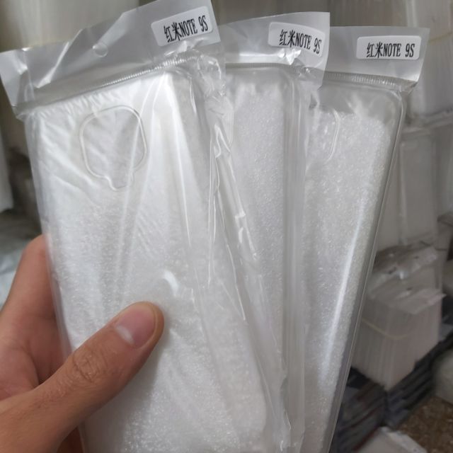 Ốp lưng Silicon trong suốt cho máy xiaomi note 9s