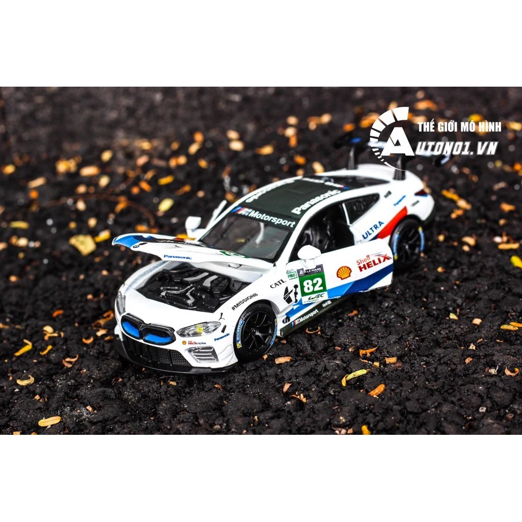 MÔ HÌNH XE Ô TÔ BMW M8 GTE PANASONIC WHITE NO.82 1:32 DTM CÓ HỘP 5563