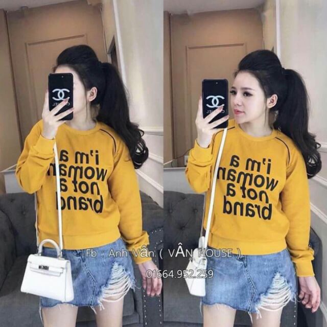 Áo nỉ bông có hình thật