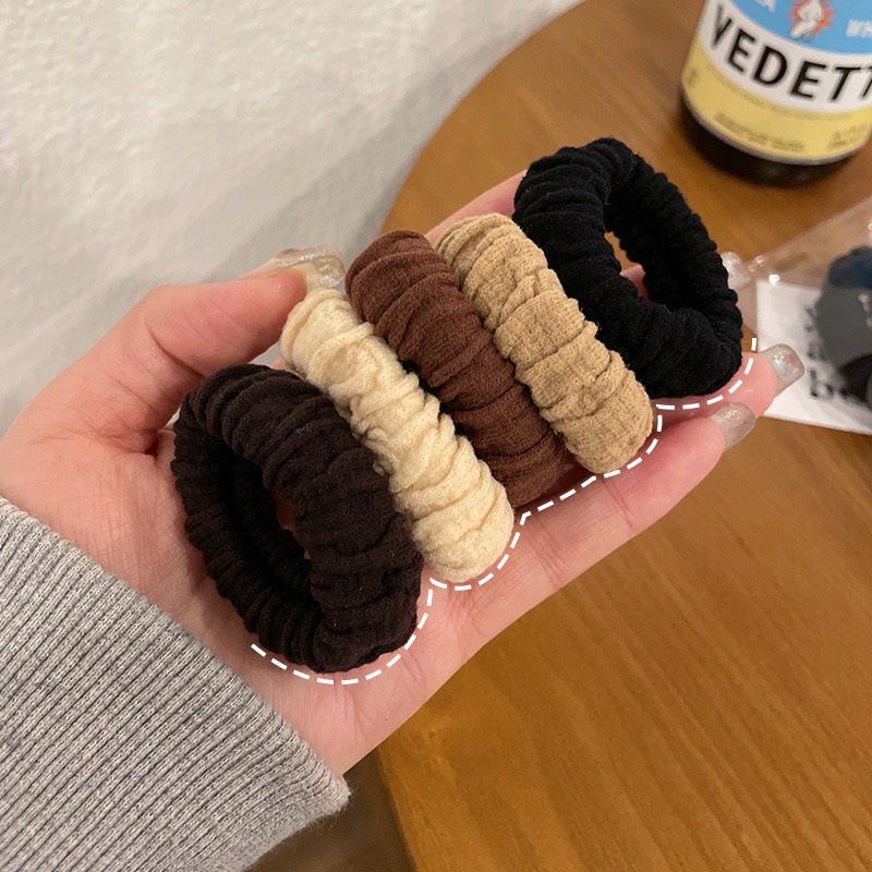 Set 10 Dây Thun Buộc Tóc Nữ Vải Nhiều Màu Cute Cao Cấp Phong Cách Hàn Quốc Dễ Thương Bền Đẹp DC54