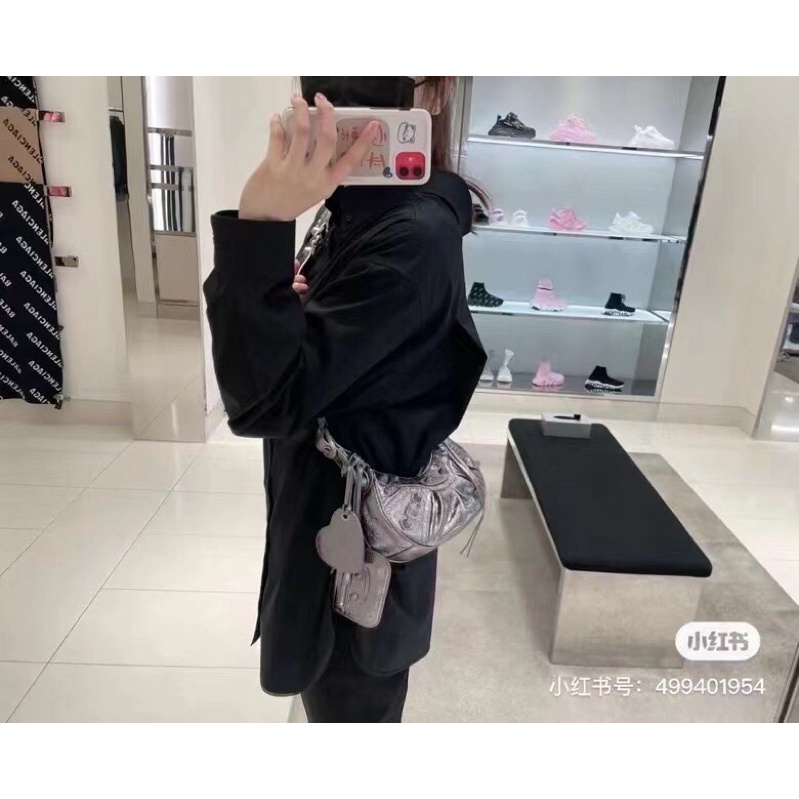 Túi đeo chéo nữ  thời trang thương hiệu Balenciaga Le Cagole da thật cao cấp mẫu mới nhiều màu