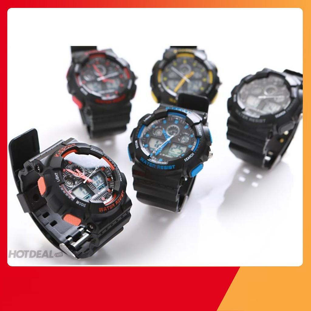 HIOT ĐỒNG HỒ ĐIỆN TỬ CÓ KIM THỜI TRANG NAM NỮ K SPORT- HỘP MEKA RE