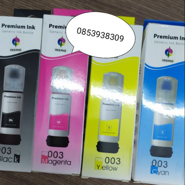 Bộ mực 4 màu 003 Epson L3110,L3150,L4150,L1110...