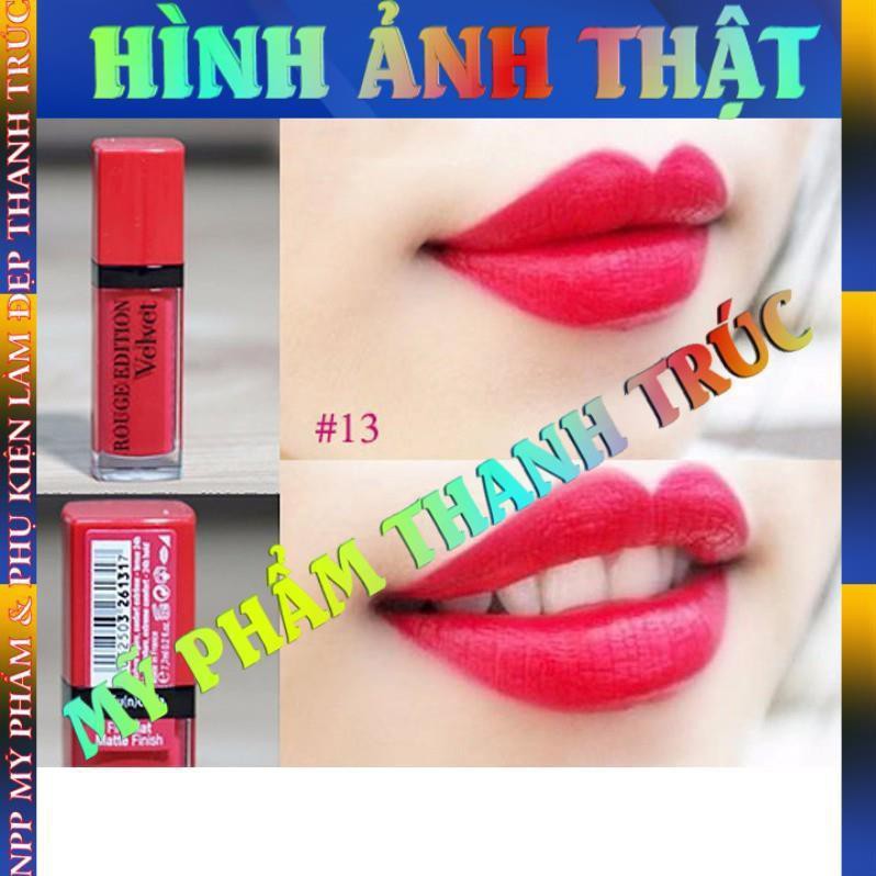 Son kem lì Bourjois Rouge Edition Velvet Lipstick #13 Funchsia