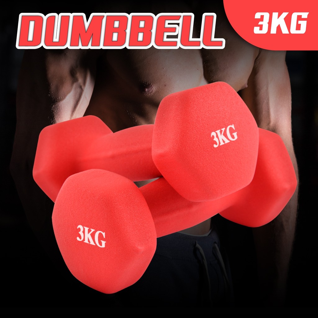 CHAIR19 Dum - Cặp tạ tay 3KG cao cấp sắt đặc bọc nhám tập Gym ALL