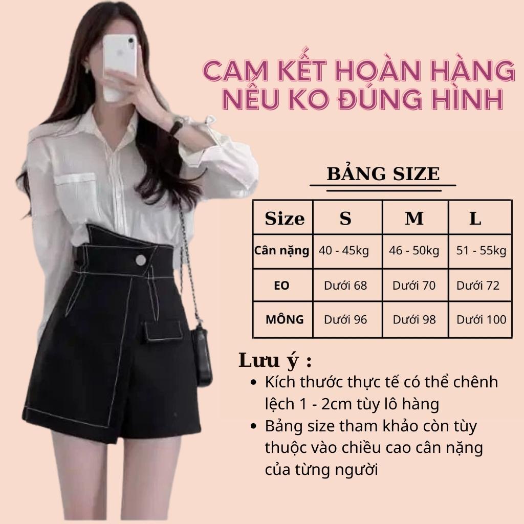 Chân Váy Chữ A Cạp Chéo Cao Cấp Phong Cách Hàn Quốc Siêu Hot