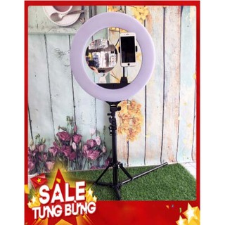 Đèn Led Live Stream , livestream 26cm Hỗ trợ ánh sáng Chụp Ảnh, Make Up Trang Điểm, Chụp ảnh sản phẩm. 3 Chế Độ Sáng