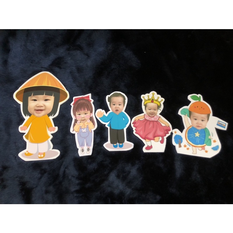 (GIẢM GIÁ) Combo 4 hình  chibi 20cm và 1 hình chibi 30cm