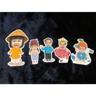 Combo 4 hình chibi 20cm và 1 hình chibi 30cm