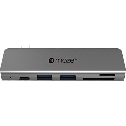 Cổng chuyển đổi Mazer Multiport-C 5-in-1 Pro Hub M-UC2PROHUB600-GY - Hàng Chính Hãng