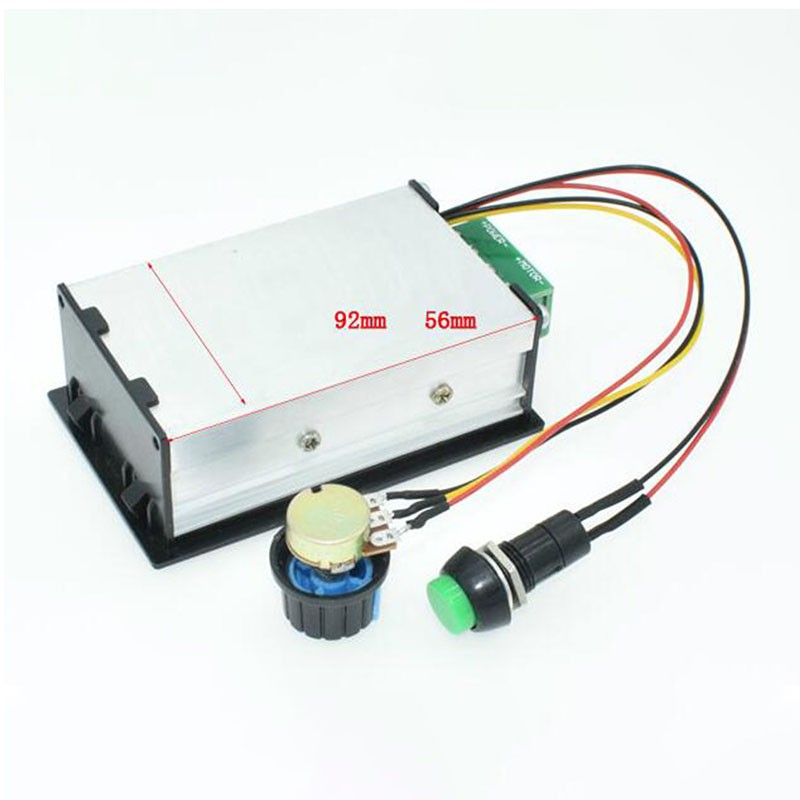 Màn hình LED DC 6-60V 30A 0-100% DC 12V 24V 48V dùng điều khiển tốc độ động cơ PWM hỗ trợ công tắc chiết áp B100K