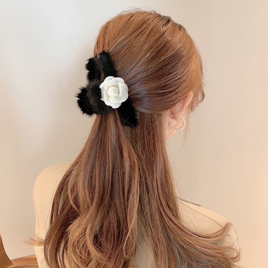 Kẹp tóc hình bông hoa màu sắc thời trang cho nữ