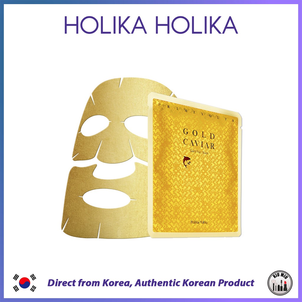 HOLIKA HOLIKA Prime Youth Gold Caviar Gold Foil Mask *ORIGINAL KOREA*