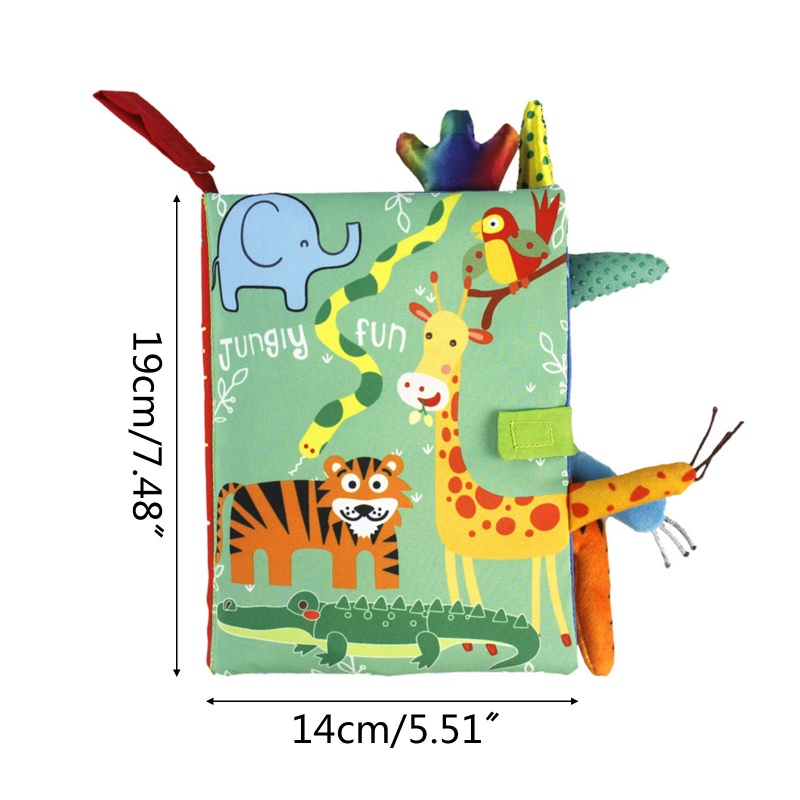 Sách vải 3D theo chủ đề động vật dành cho trẻ em