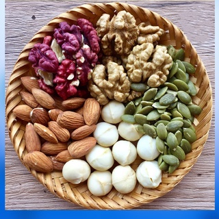Mix 5 loại hạt dinh dưỡng 💝FREE SHIP💝 Hạt macca,hạt óc chó đỏ, hạt óc chó vàng, hạt bí xanh, hạt hạnh nhân