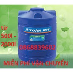 Bồn nhựa đứng Toàn mỹ Eco, 100% nhựa nguyên sinh 300L - 2000L- hàng chính hãng