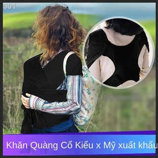 【chuyên gia săn sale】Hàng mới xuất Mỹ Cáp treo trẻ em Mùa hè bông chéo đơn giản hình chữ X địu phía trước kiểu mẹ và bé