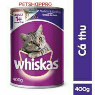 Pate mèo whiskas Lon 400g