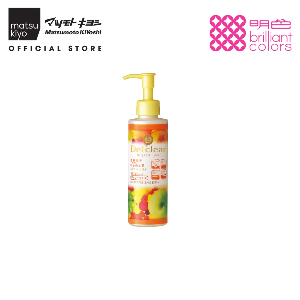 Gel tẩy tế bào chết Meishoku Detclear bright &amp; peel 180ml-Hương trái cây/Không mùi