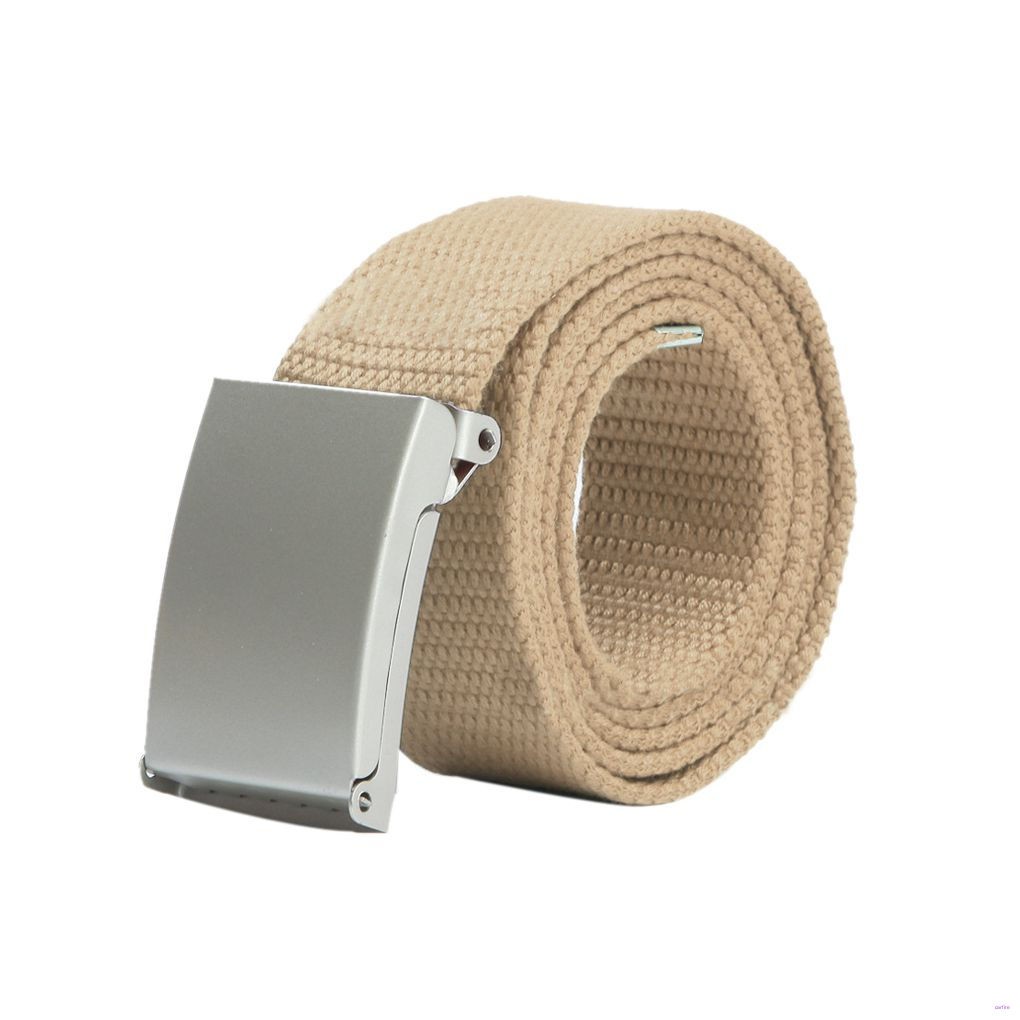 Thắt Lưng Vải Bố Màu Trơn Thời Trang Cho Nam Nữ