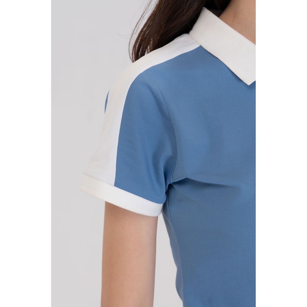 [Mã WABRBMO10 giảm 15% đơn 250k] Áo polo Nữ YODY chất liệu cotton phối vai cá tính năng động APN4000