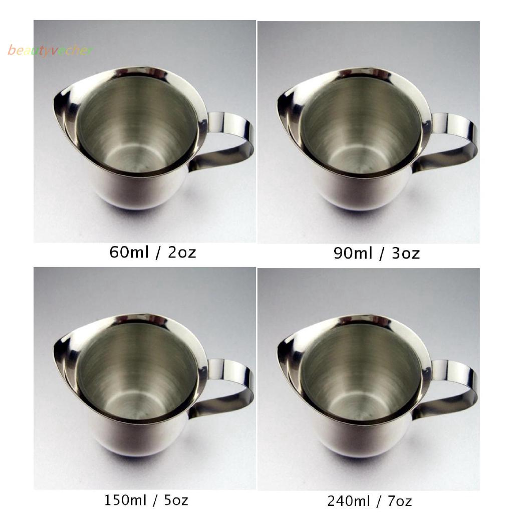 Ca có tay cầm bằng thép không gỉ dùng rót sữa cho cafe/latte