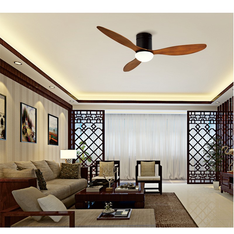 Quạt trần đèn trần thấp Trang trí Phong cách Hiện Đại  52DY-G