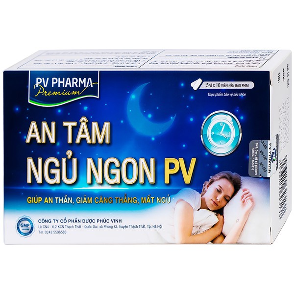 An Tâm Ngủ Ngon PV, hỗ trợ giảm căng thẳng, suy nhược thần kinh
