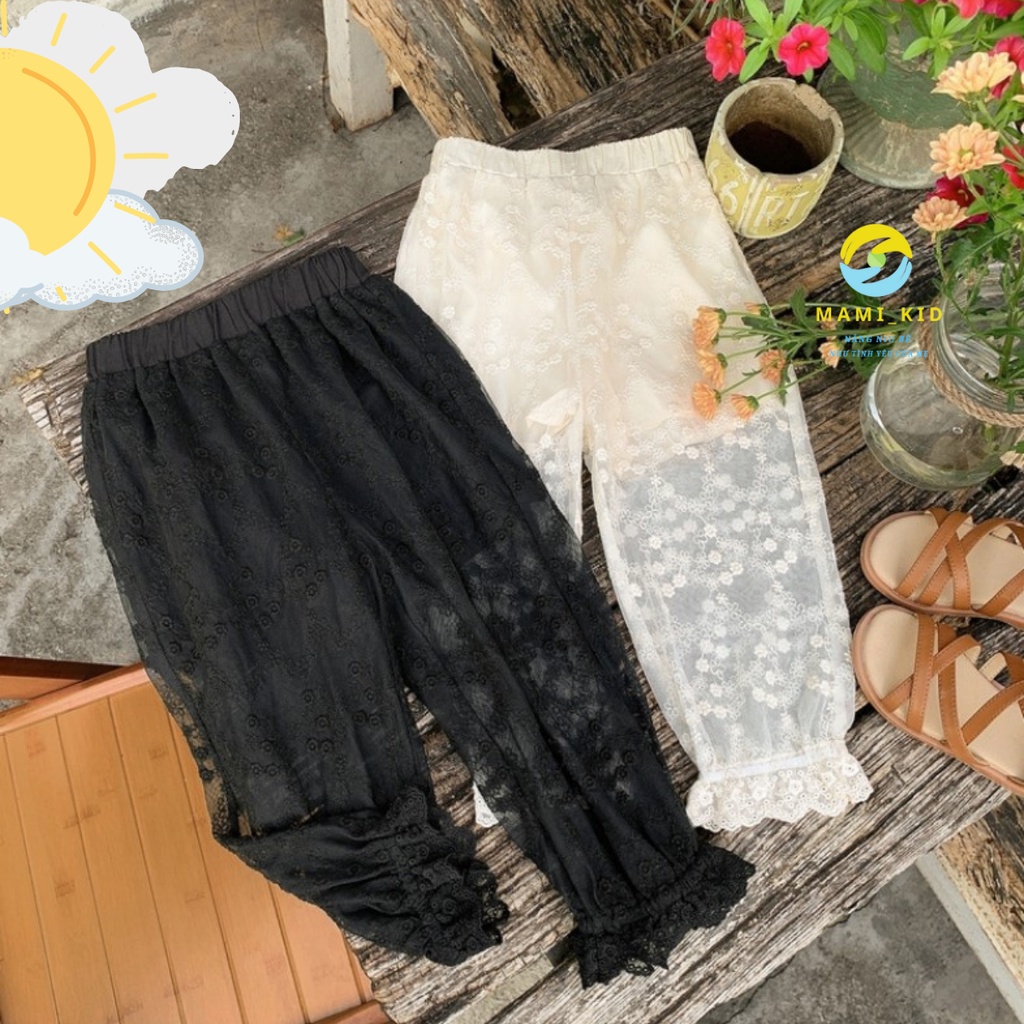 quần cho bé gái phối ren SÀNH ĐIỆU size 10-40KG, ống rộng và bomber phối gì cũng siêu xinh luôn ạ!