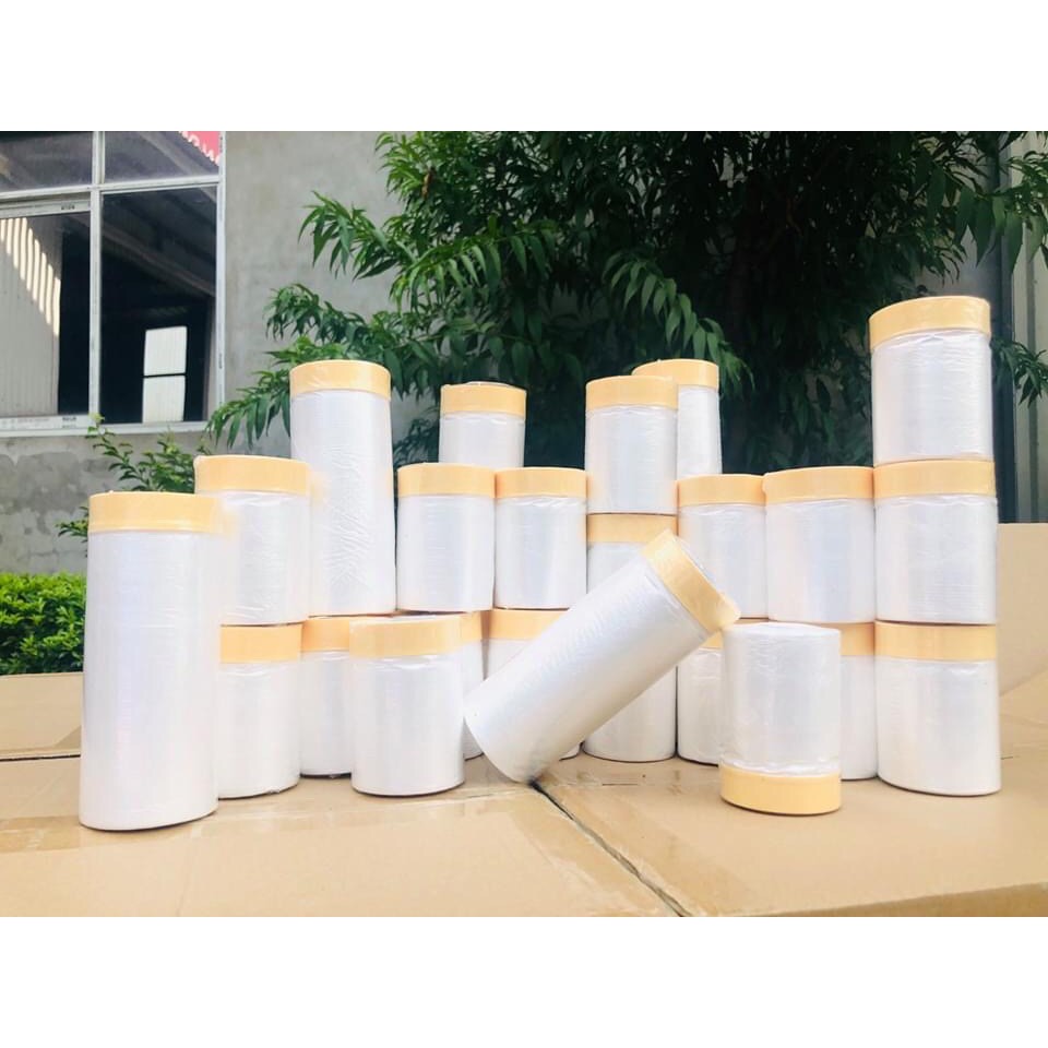 (Thanh lý) 10 cuộn nilon che chắn sơn loại 550mmx20m, 1100mmx20m