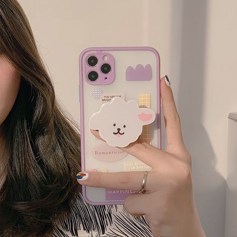 Ốp điện thoại hình chú cừu chống rơi cho Iphone 7 8plus XS XR 11 promax 12 | BigBuy360 - bigbuy360.vn