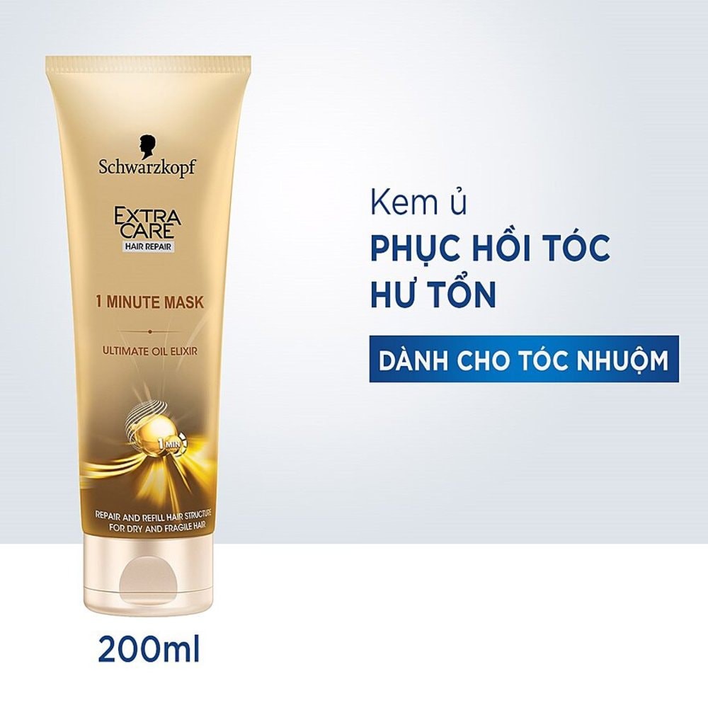 Kem Ủ Tóc Schwarzkopf Extra Care Ultimate Oil Elixir Phục Hồi Mái Tóc 200ml