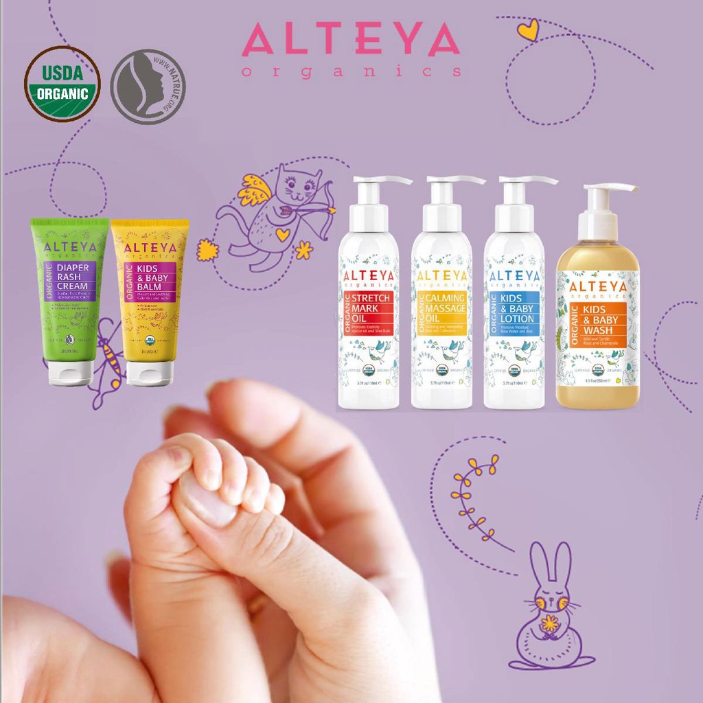 Sáp Thoa Đa Năng Và Dưỡng Da Hữu Cơ Dành Cho Bé  Alteya Organics Baby Balm, 40ml