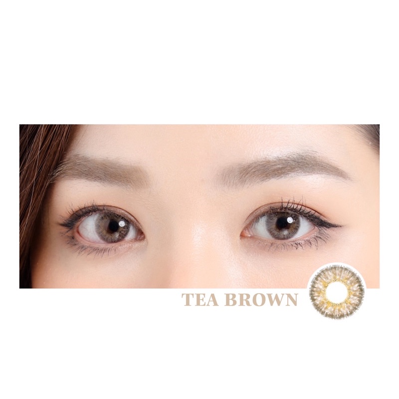 Áp tròng TEA BROWN 14.0mm - Kính Áp Tròng FAIRY SHOP CONTACT LENS độ 0 đến 6