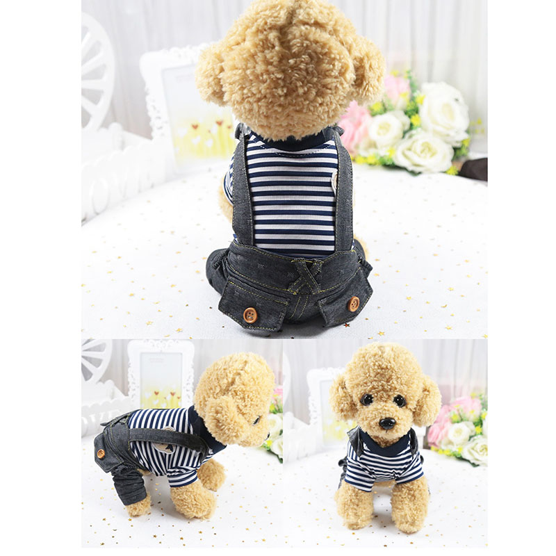 Vật Liệu Bông Vật Nuôi Thoáng Khí In Hoạt Hình Quần áo Mèo Và Chó Mùa Xuân Và Mùa Hè Thời Trang đại Học Phong Cách Quần áo Vật Nuôi Bốn Chân